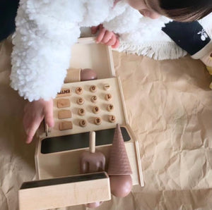 Wooden Cash Register